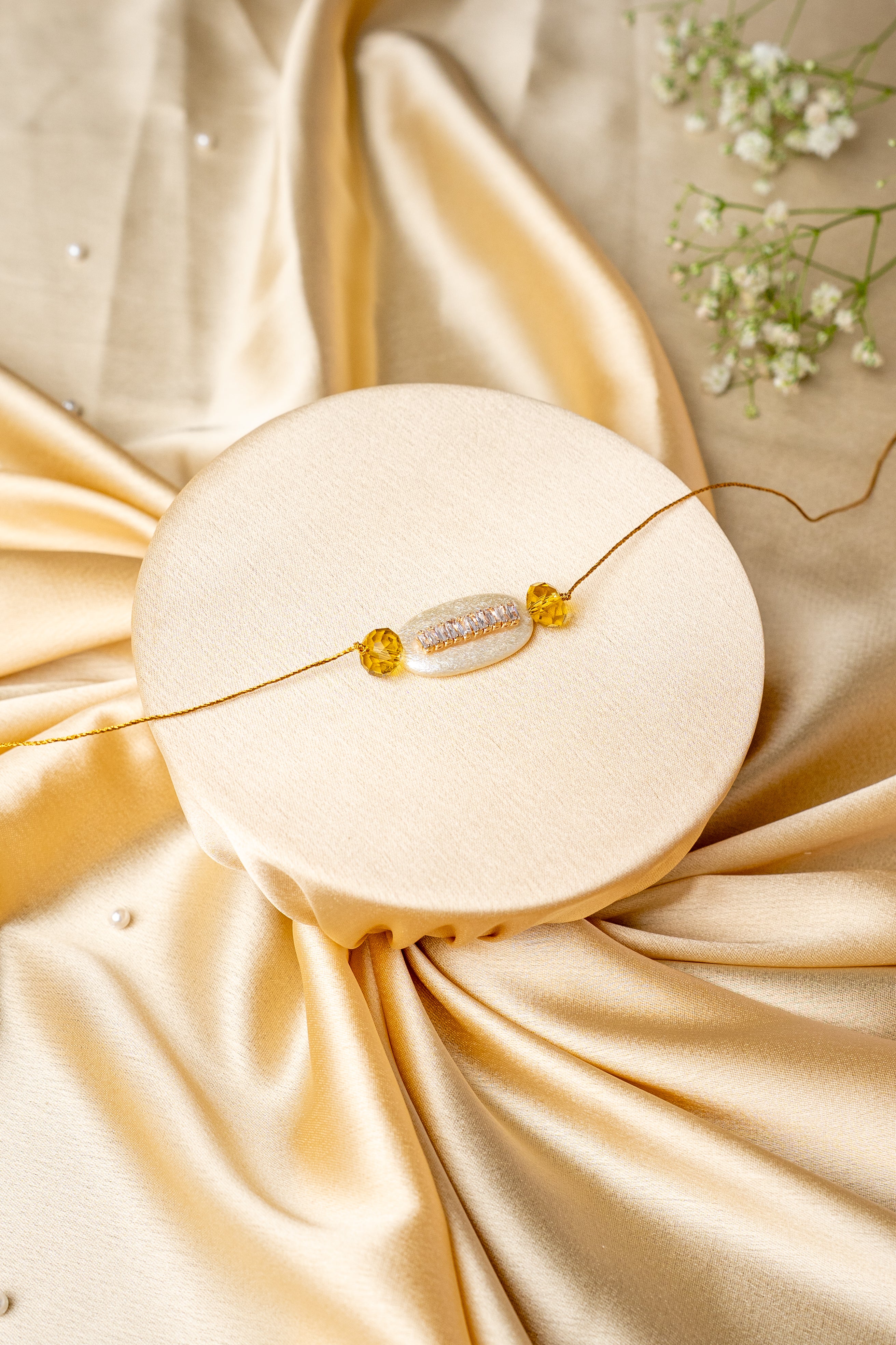 AD stone diamond rakhi