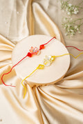 flower rakhi with stone