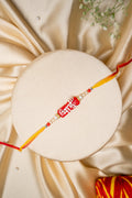 Silver plated bhai mouli rakhi