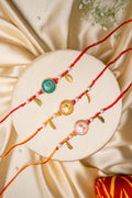 Om handwork bead rakhi