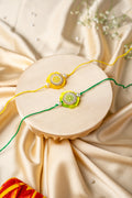 Colourful patch rakhi