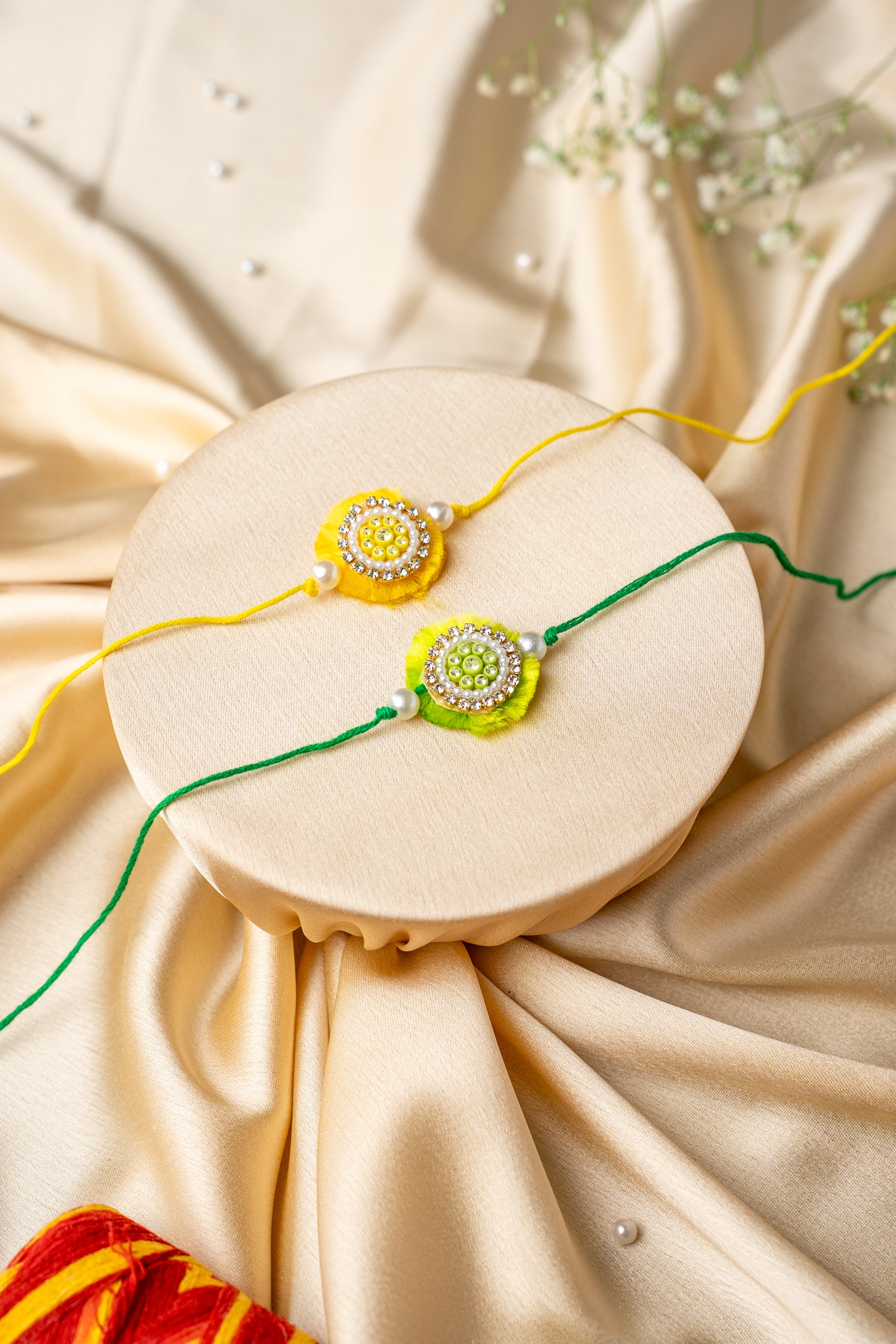 Colourful patch rakhi