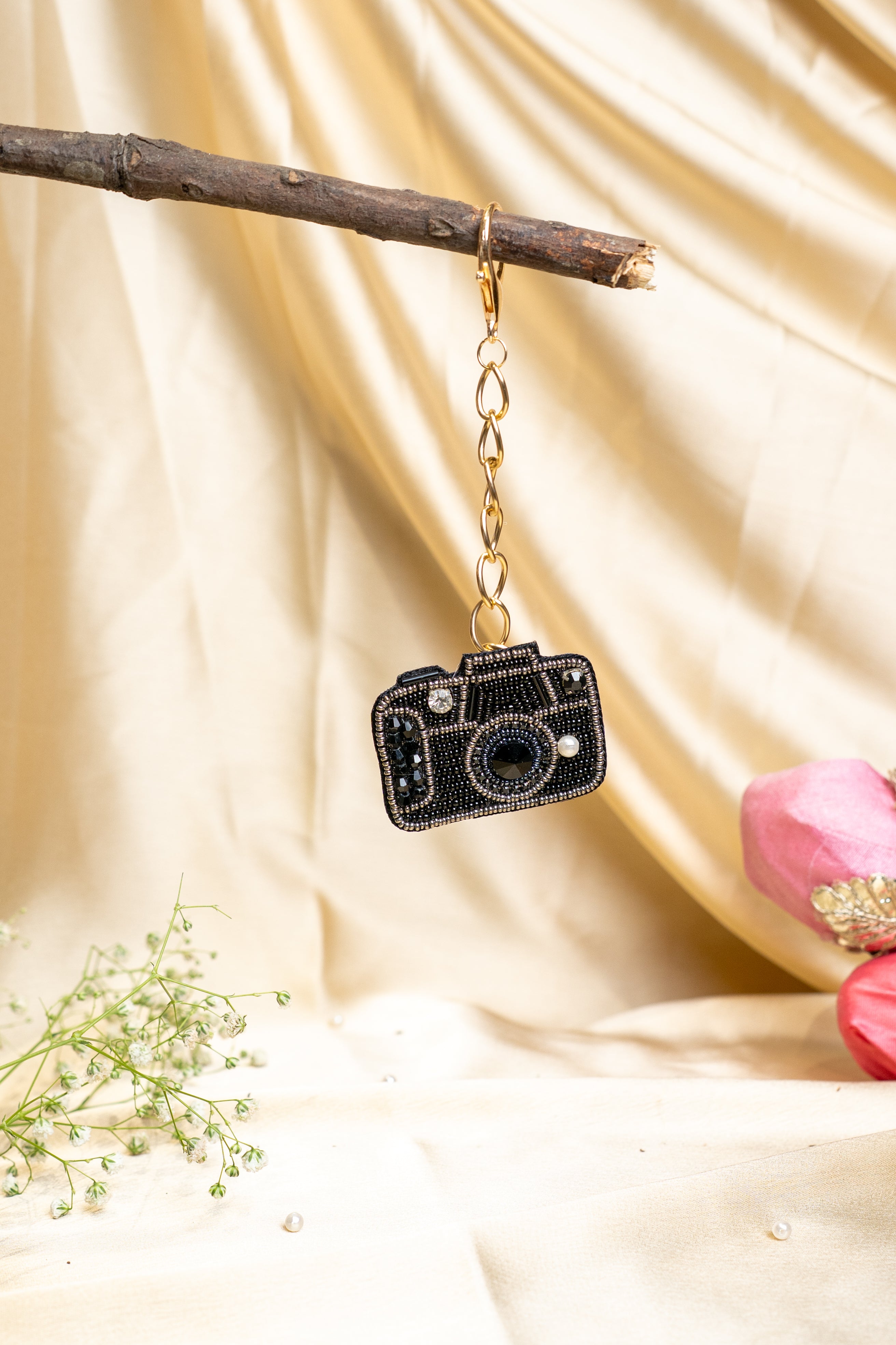 Heavy patchwork bagcharm lumba