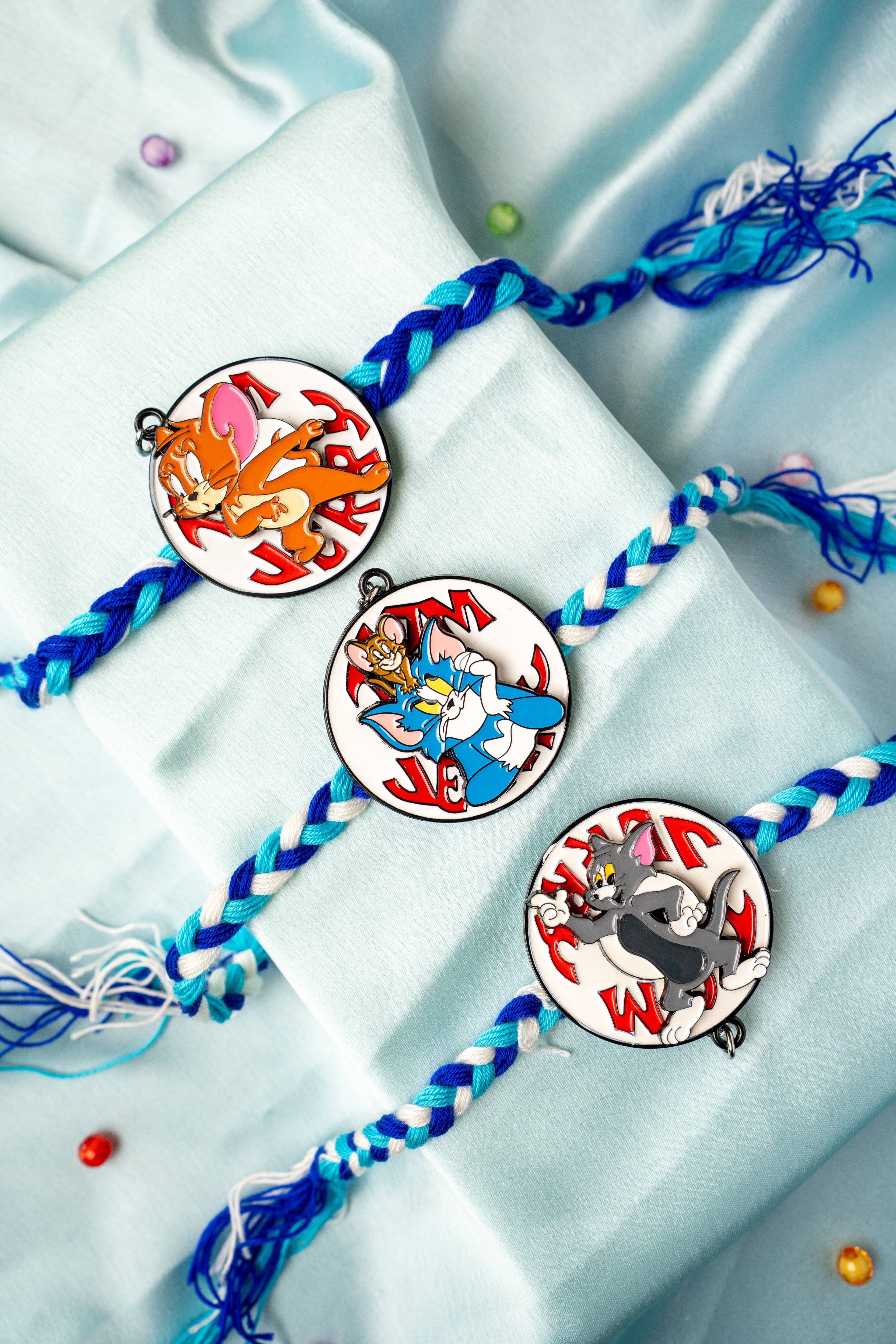 TOM & JERRY spinner keychain rakhi