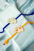 Footprint beadwork rakhi newborn special