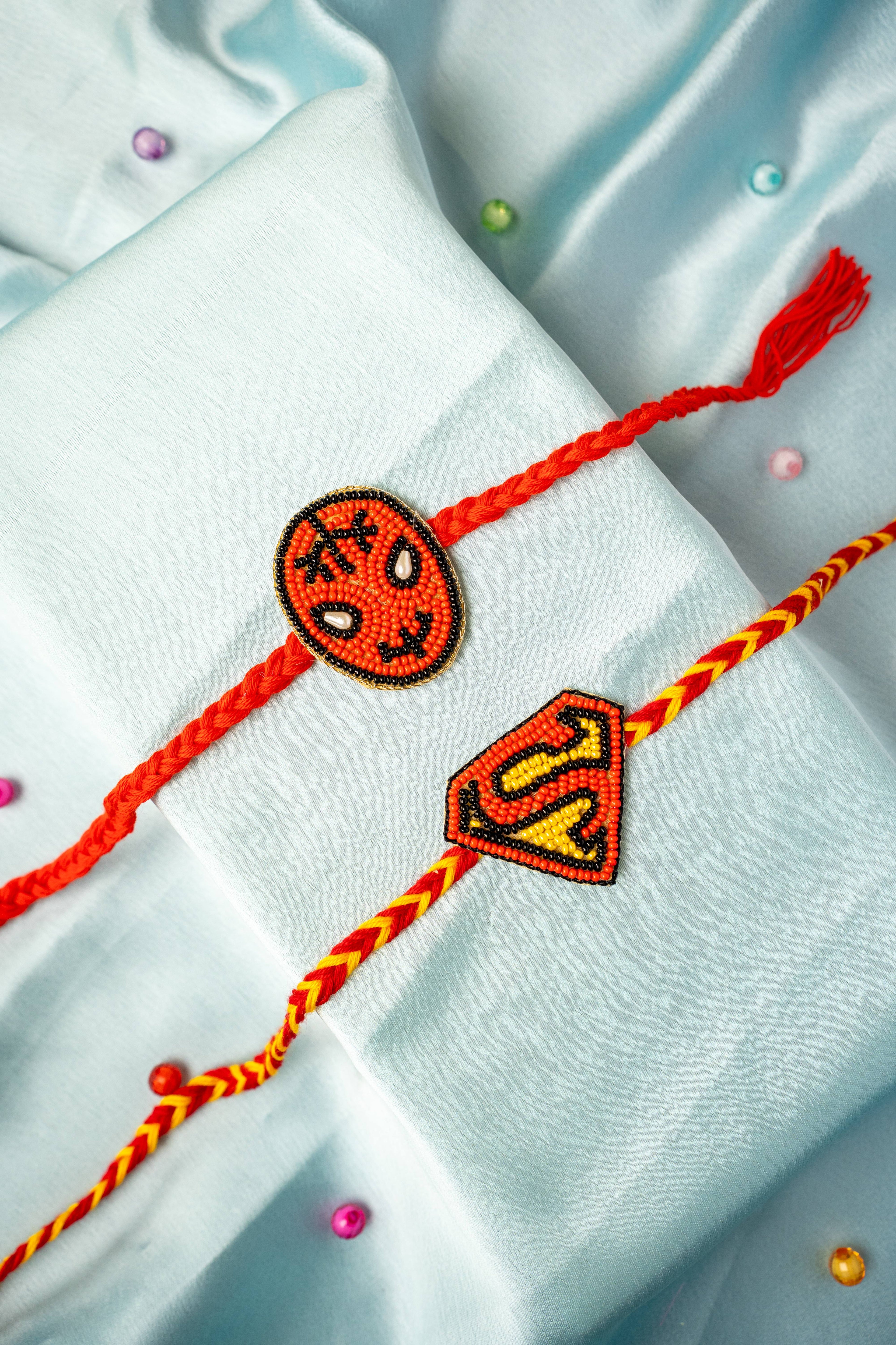 Beadwork kids rakhi