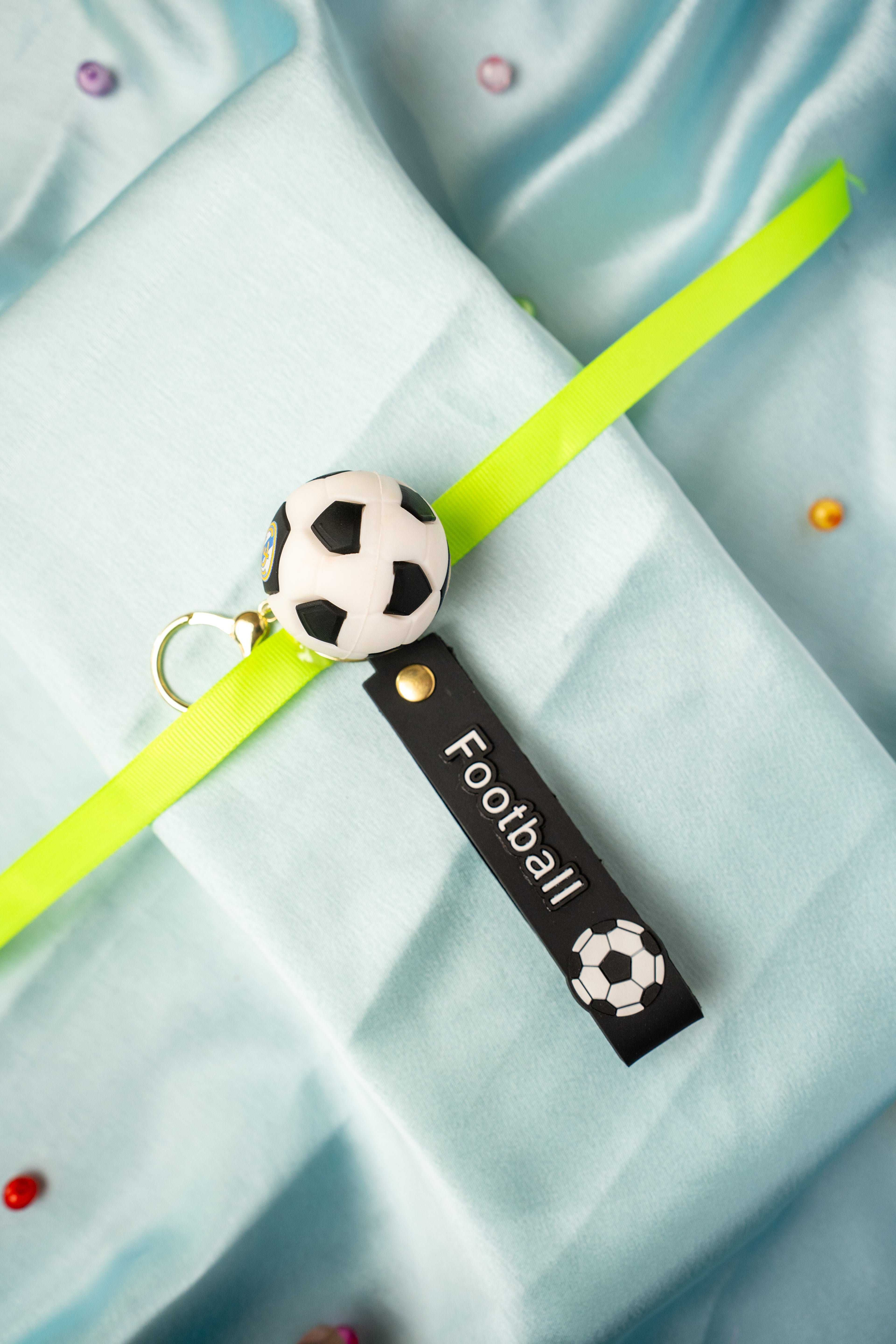 Football keychain rakhi