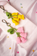Tulip crochet bagcharm lumba