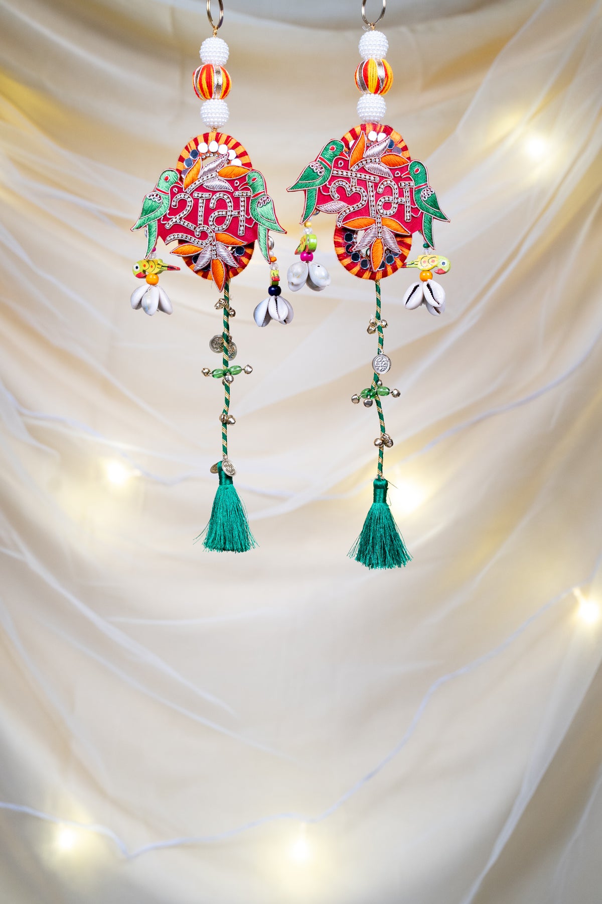 Traditional patchwork hangings