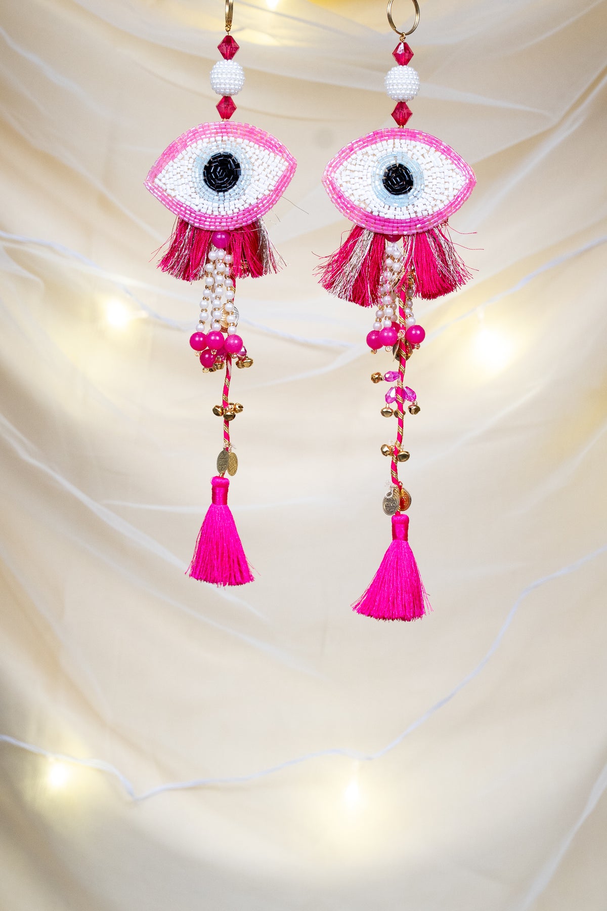 Evil eye patchwork hangings