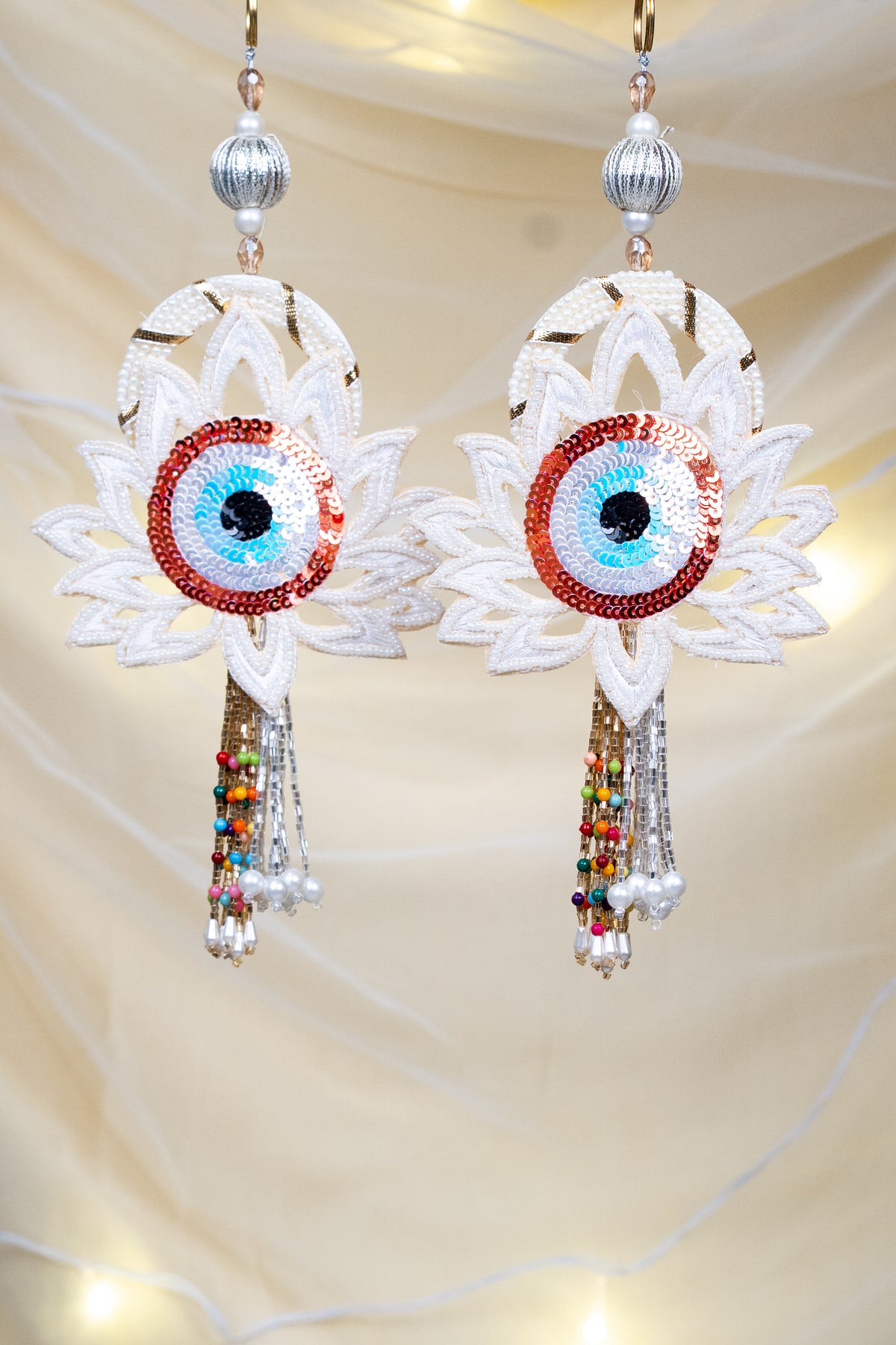 EVIL EYE AND LOTUS HANDWORK HANGINGS