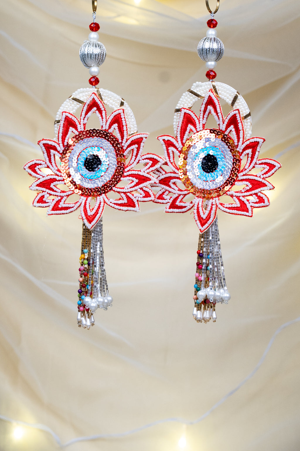 EVIL EYE AND LOTUS HANDWORK HANGINGS