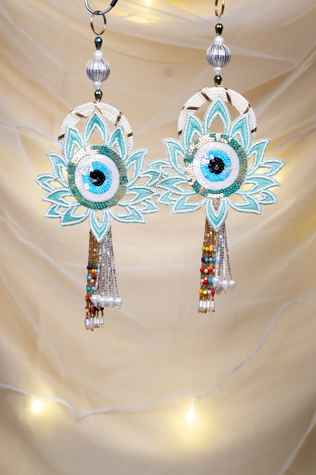 EVIL EYE AND LOTUS HANDWORK HANGINGS