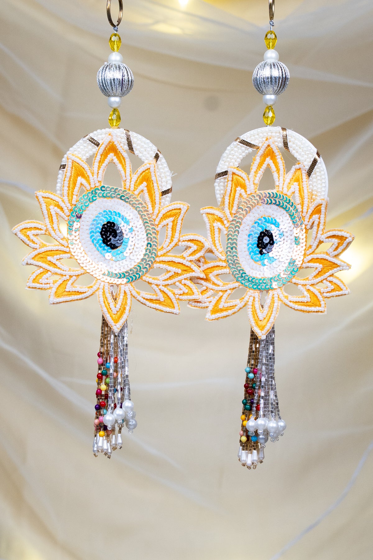 EVIL EYE AND LOTUS HANDWORK HANGINGS