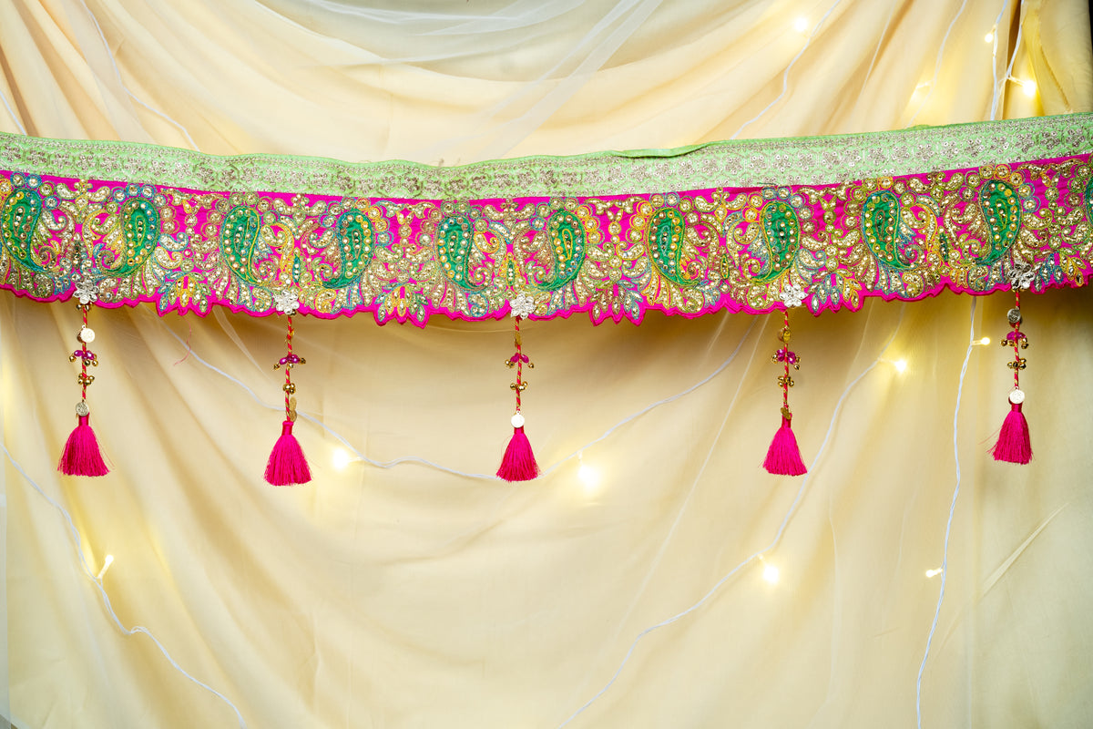 Heavy work rani bandarwar with heavy lace