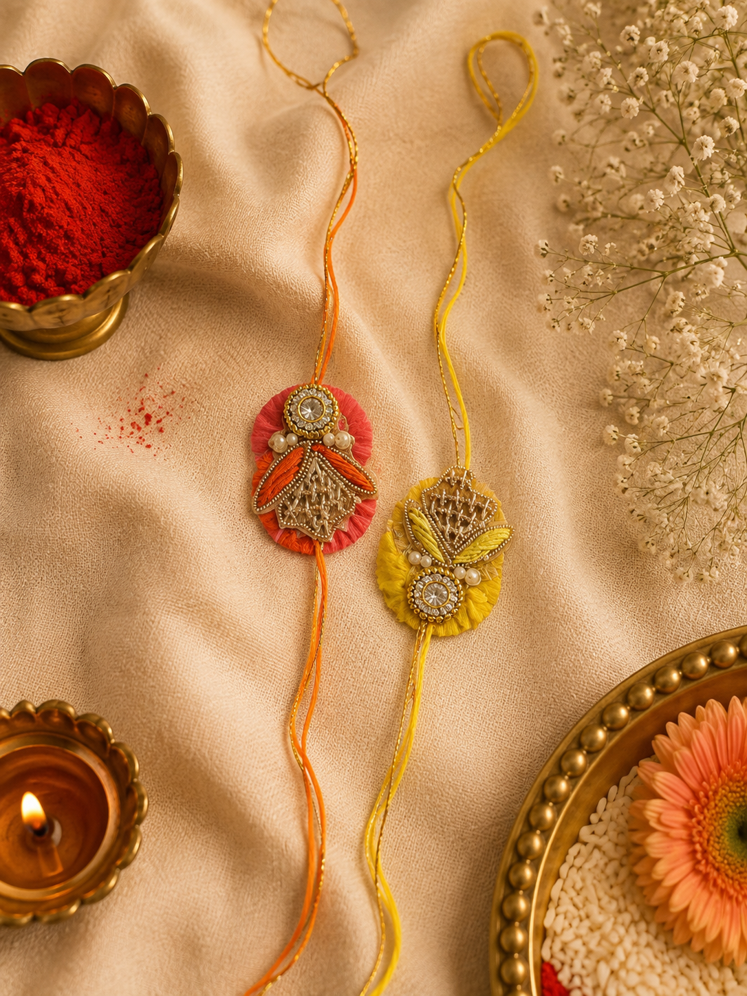 Traditional butti rakhi