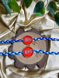 BRO PATCH RAKHI with evil eye charm