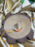 Lotus metal rakhi