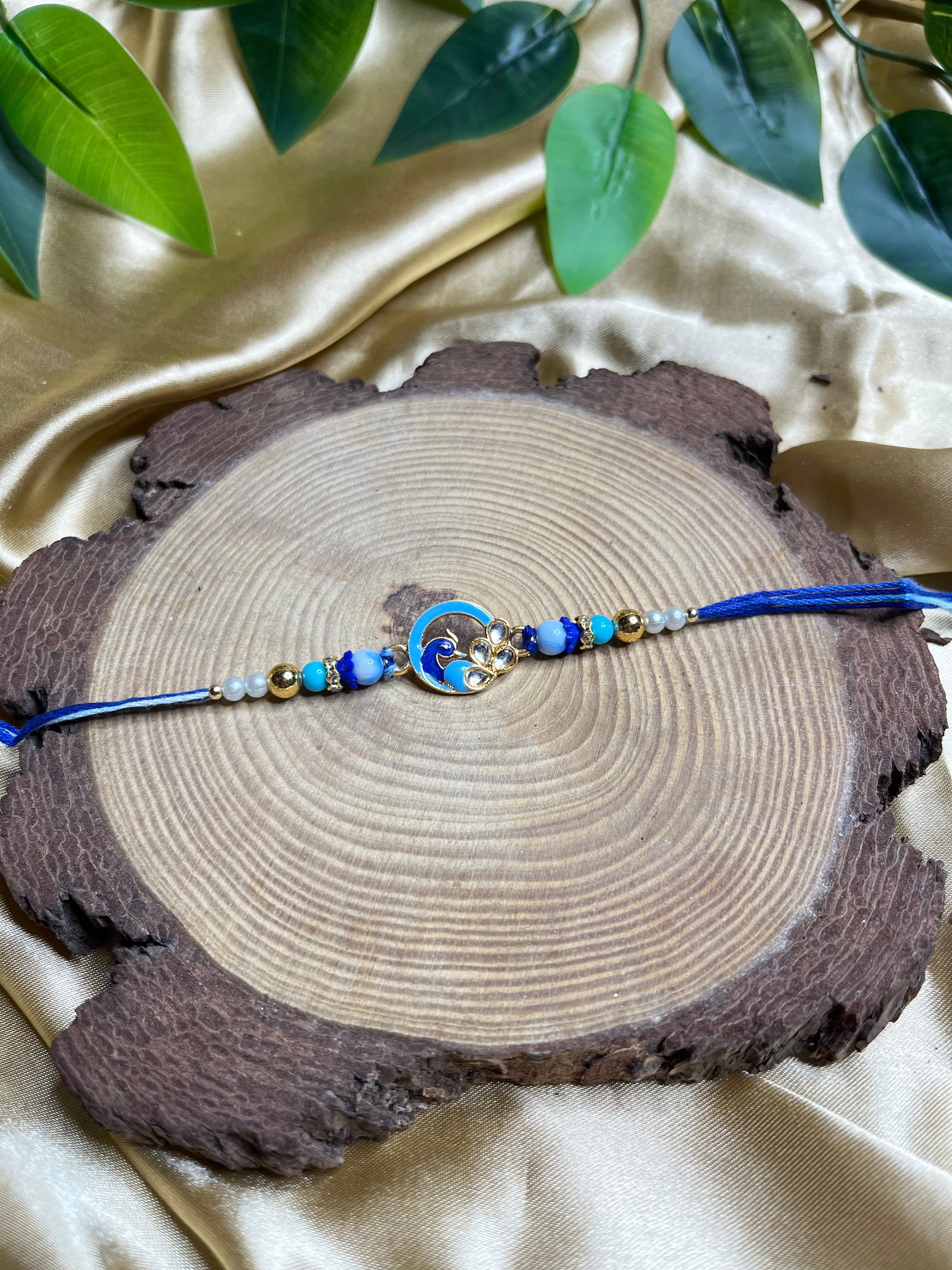 Meena peacock rakhi