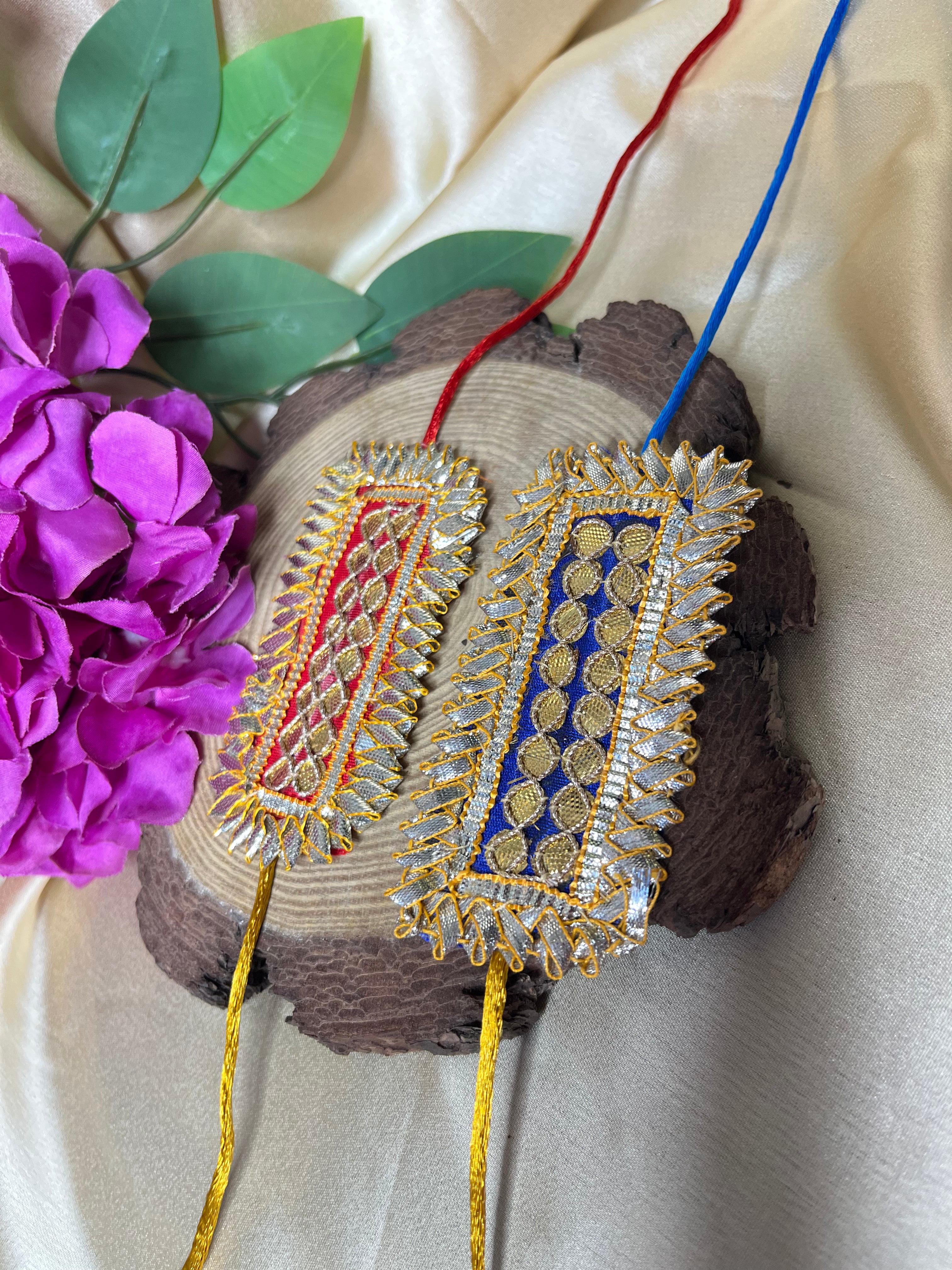 Heavy gottawork rakhi
