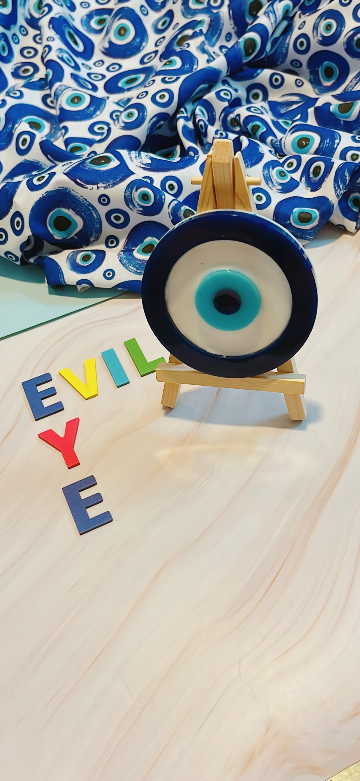 Resin art Evil Eye stand